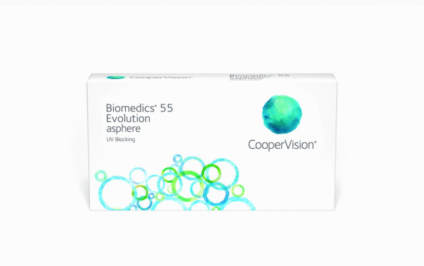 Контактные линзы Biomedics 55 Evolution (6 линз) (8.6) - фото, цена в интернет-магазине Мода-Оптик Архангельск